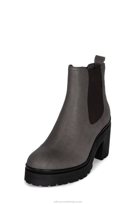 vrouwen Jeffrey Campbell escob donker grijs V2LZ500 enkel laarzen