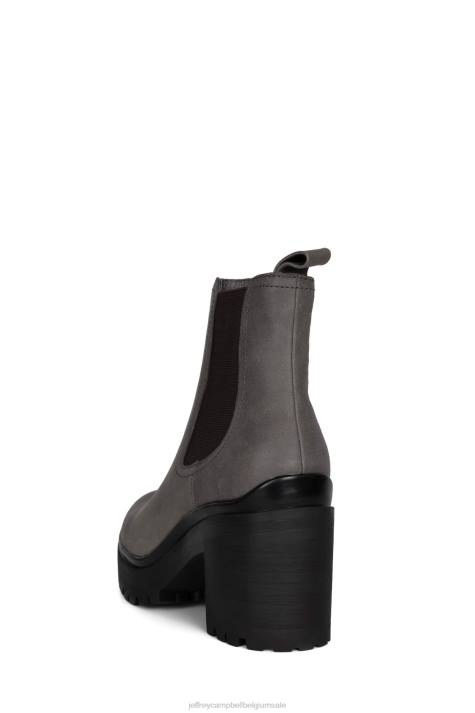 vrouwen Jeffrey Campbell escob donker grijs V2LZ500 enkel laarzen