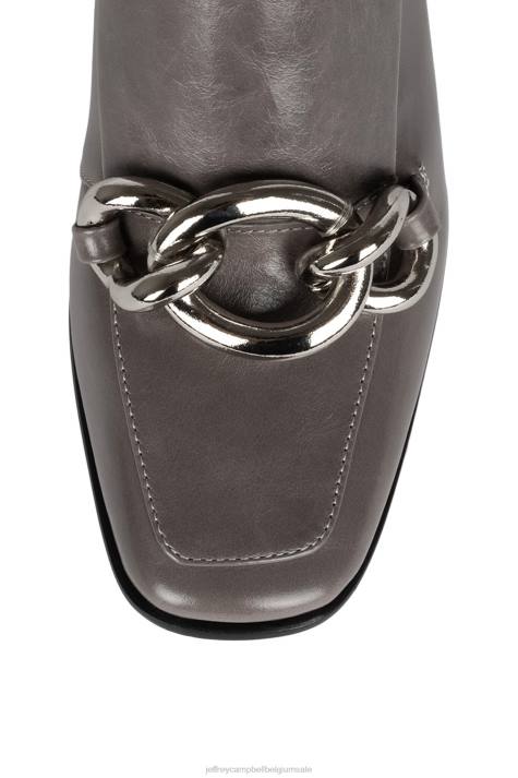 vrouwen Jeffrey Campbell fontella-2 grijs V2LZ406 enkel laarzen