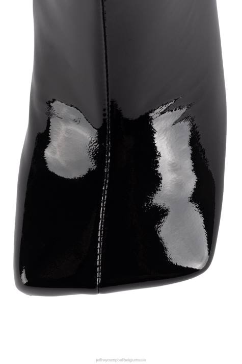 vrouwen Jeffrey Campbell gemorphed-q zwart patent V2LZ590 enkel laarzen