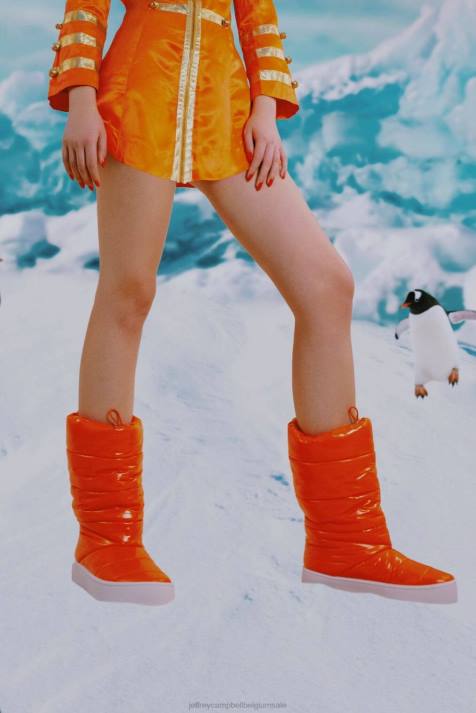 vrouwen Jeffrey Campbell gesneeuwd-2 oranje V2LZ435 enkel laarzen
