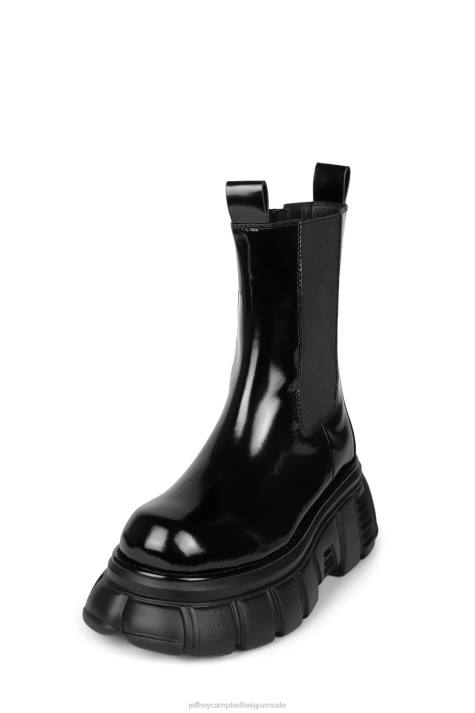 vrouwen Jeffrey Campbell gestampt zwarte doos V2LZ332 enkel laarzen