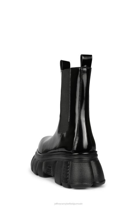 vrouwen Jeffrey Campbell gestampt zwarte doos V2LZ332 enkel laarzen