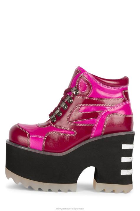 vrouwen Jeffrey Campbell gevaren donkere fuchsia fuchsia V2LZ352 enkel laarzen