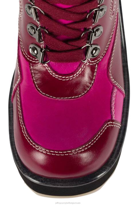 vrouwen Jeffrey Campbell gevaren donkere fuchsia fuchsia V2LZ352 enkel laarzen