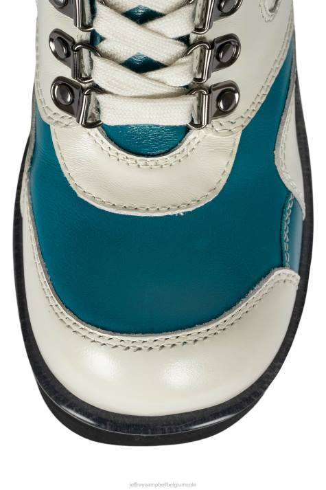 vrouwen Jeffrey Campbell gevaren wit Blauw V2LZ353 enkel laarzen