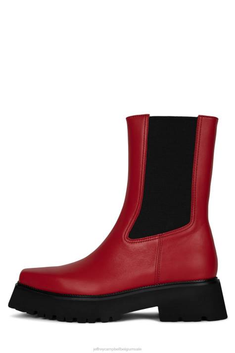vrouwen Jeffrey Campbell glam-punk rood V2LZ520 enkel laarzen