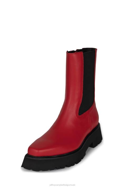 vrouwen Jeffrey Campbell glam-punk rood V2LZ520 enkel laarzen