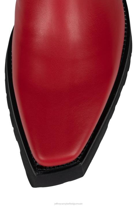 vrouwen Jeffrey Campbell glam-punk rood V2LZ520 enkel laarzen