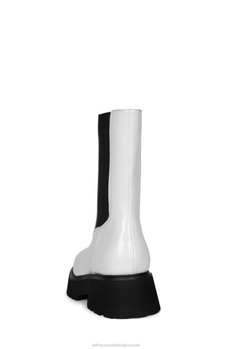 vrouwen Jeffrey Campbell glam-punk witte doos V2LZ519 enkel laarzen