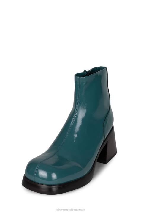 vrouwen Jeffrey Campbell hemari blauwgroen patent V2LZ498 enkel laarzen