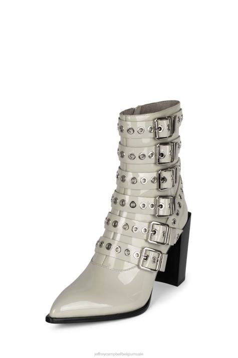 vrouwen Jeffrey Campbell ignatius-b grijs patent V2LZ660 enkel laarzen