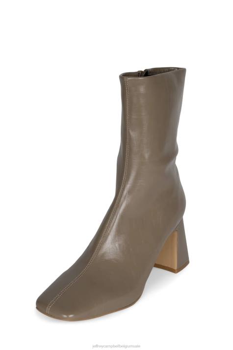 vrouwen Jeffrey Campbell jerema donker beige V2LZ541 enkel laarzen