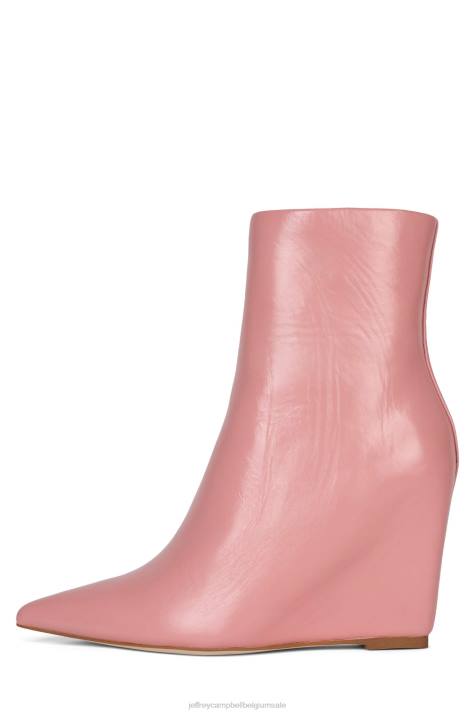 vrouwen Jeffrey Campbell katerina roze gekreukt patent V2LZ437 enkel laarzen
