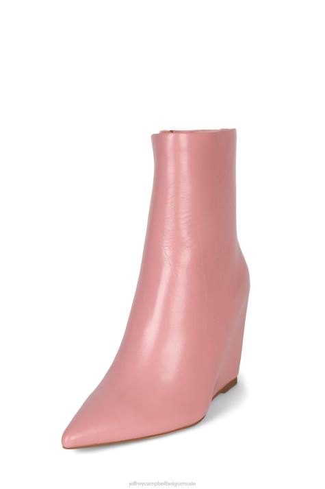 vrouwen Jeffrey Campbell katerina roze gekreukt patent V2LZ437 enkel laarzen