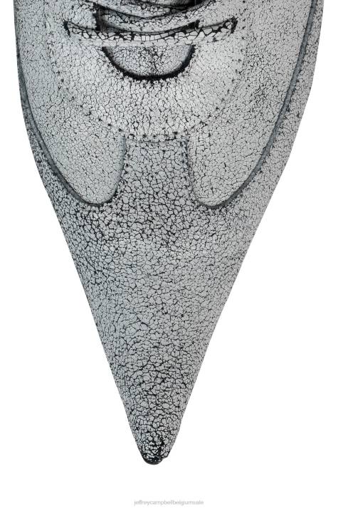 vrouwen Jeffrey Campbell kom maar op witte craquelé V2LZ315 enkel laarzen