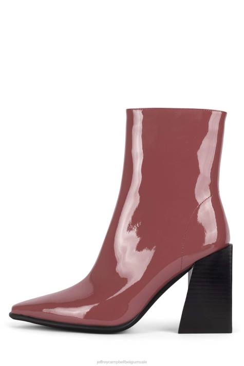 vrouwen Jeffrey Campbell la-sirene donkerroze patent V2LZ434 enkel laarzen