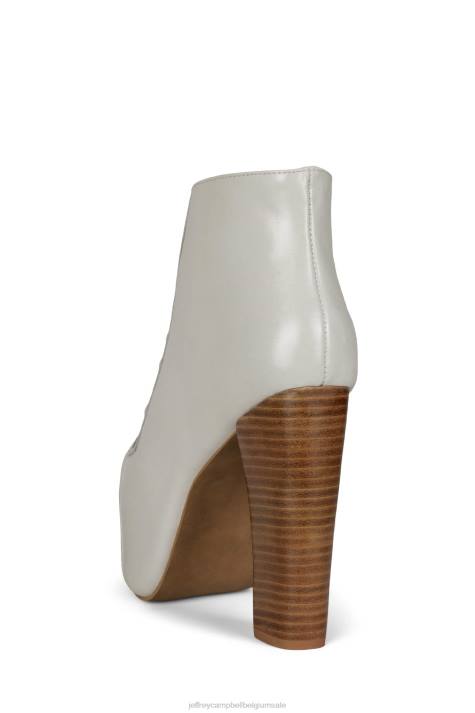vrouwen Jeffrey Campbell lita ijs natuurlijke stapel V2LZ494 enkel laarzen