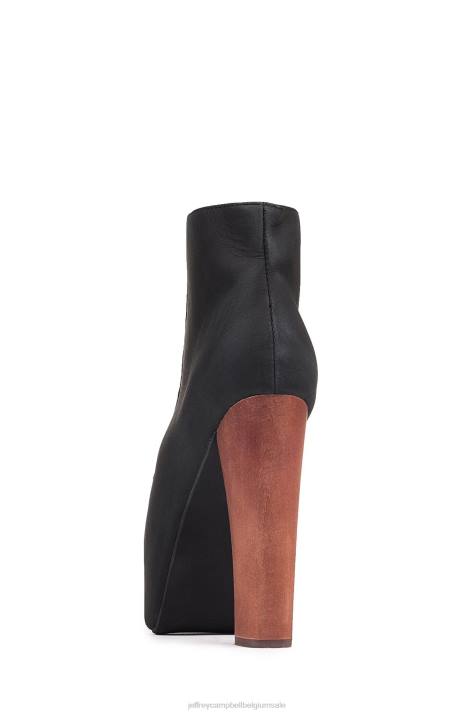 vrouwen Jeffrey Campbell lita zwart bedroefd V2LZ339 enkel laarzen