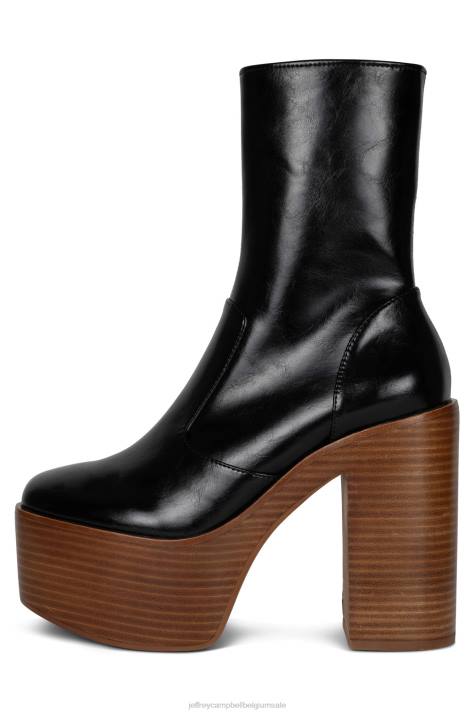 vrouwen Jeffrey Campbell mexicaans-2 zwart glanzend V2LZ578 enkel laarzen