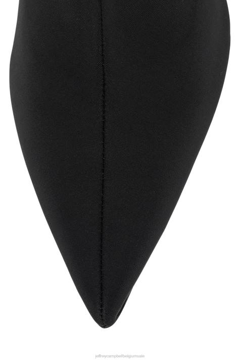 vrouwen Jeffrey Campbell nixie zwart neopreen V2LZ340 enkel laarzen