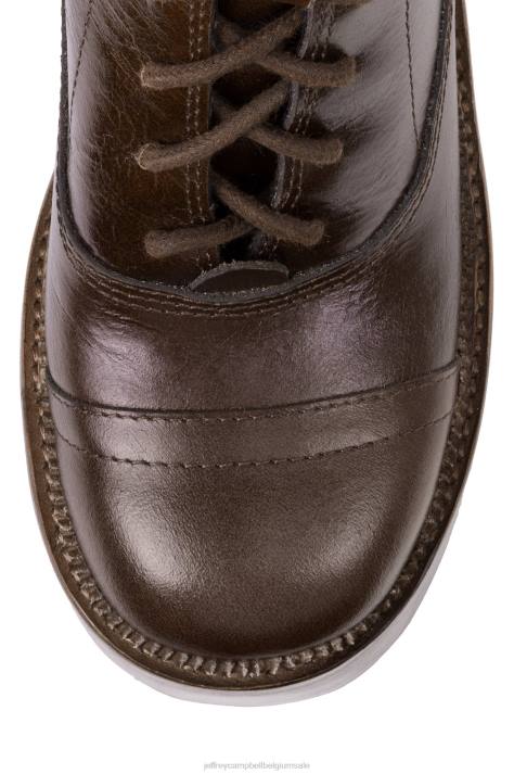 vrouwen Jeffrey Campbell opstijgen bruin V2LZ342 enkel laarzen