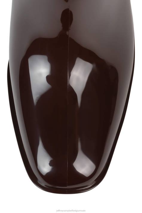 vrouwen Jeffrey Campbell orkaan2 bruin glanzend V2LZ895 enkel laarzen