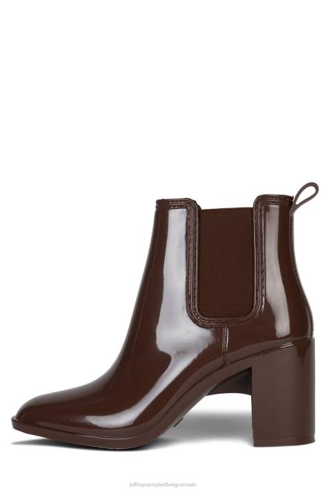 vrouwen Jeffrey Campbell orkaan2 koffie glanzend V2LZ897 enkel laarzen