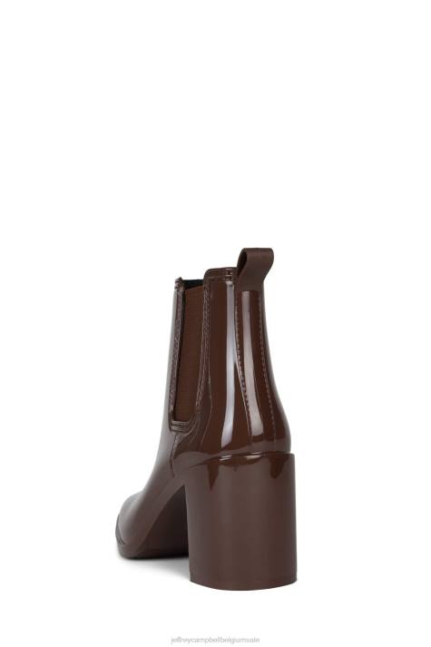 vrouwen Jeffrey Campbell orkaan2 koffie glanzend V2LZ897 enkel laarzen