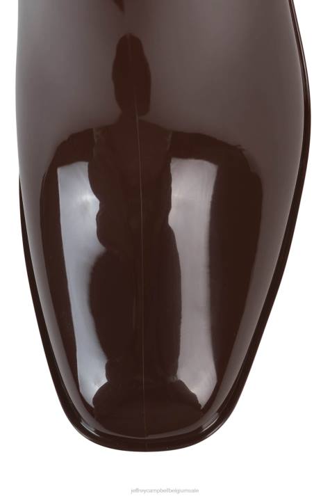 vrouwen Jeffrey Campbell orkaan2 koffie glanzend V2LZ897 enkel laarzen