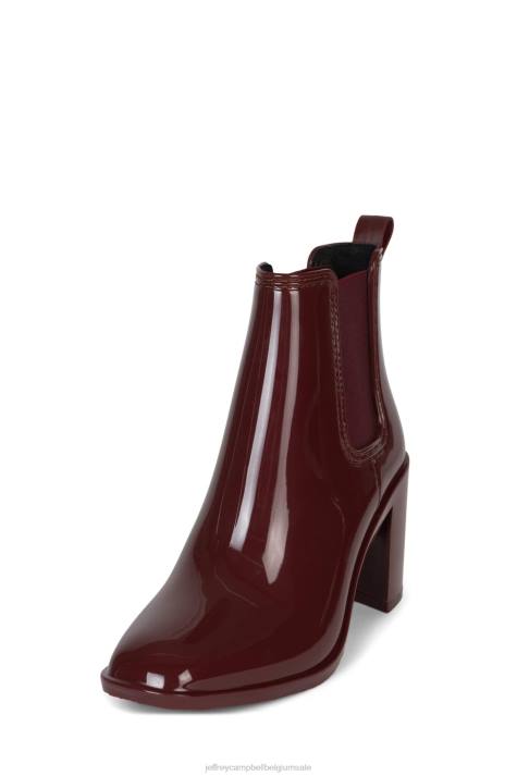 vrouwen Jeffrey Campbell orkaan2 wijn glanzend V2LZ899 enkel laarzen
