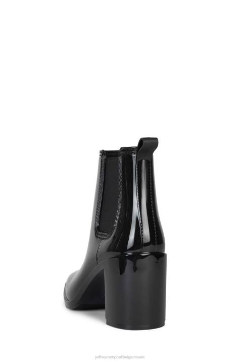 vrouwen Jeffrey Campbell orkaan2 zwart glanzend V2LZ898 enkel laarzen