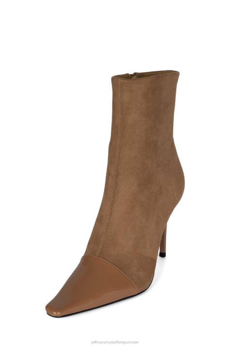 vrouwen Jeffrey Campbell overlevende beige doos beige V2LZ554 enkel laarzen