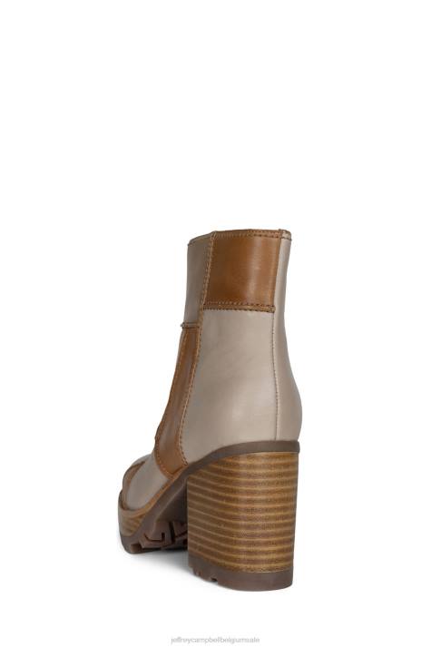 vrouwen Jeffrey Campbell overvloed-lc lichtbeige multi V2LZ532 enkel laarzen