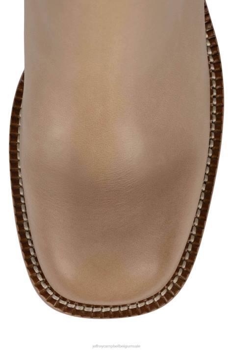 vrouwen Jeffrey Campbell overvloedig-l natuurlijk V2LZ608 enkel laarzen