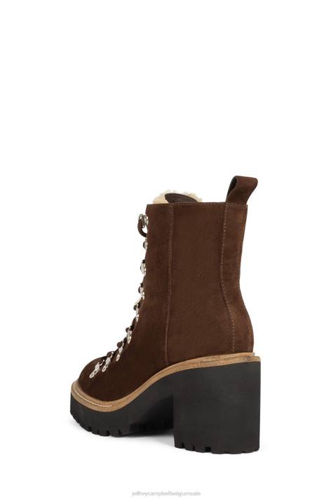 vrouwen Jeffrey Campbell owat-2 bruin suède naturel V2LZ370 enkel laarzen