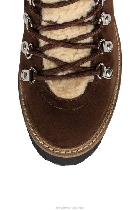 vrouwen Jeffrey Campbell owat-2 bruin suède naturel V2LZ370 enkel laarzen