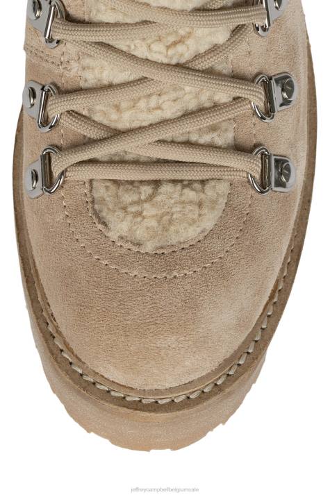vrouwen Jeffrey Campbell owat-2 ijs suède ivoor honing V2LZ473 enkel laarzen