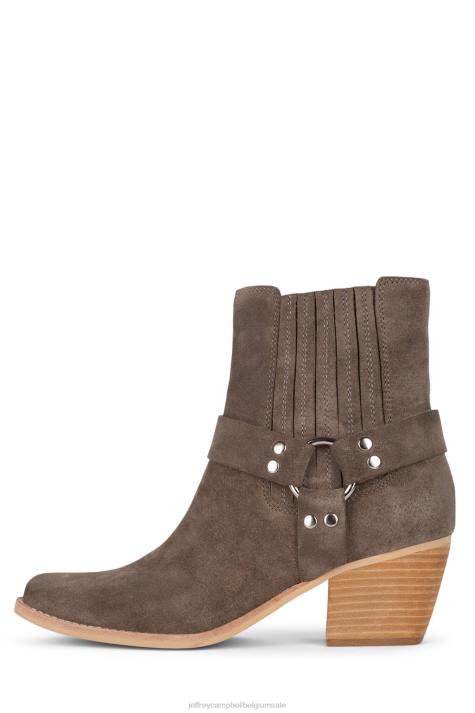 vrouwen Jeffrey Campbell partner taupe suède V2LZ453 enkel laarzen