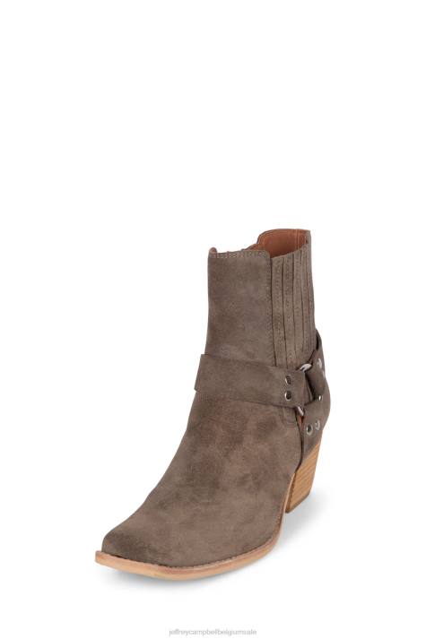 vrouwen Jeffrey Campbell partner taupe suède V2LZ453 enkel laarzen
