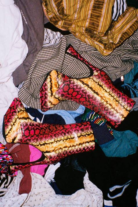 vrouwen Jeffrey Campbell pwr-akkoord roze slang V2LZ620 enkel laarzen