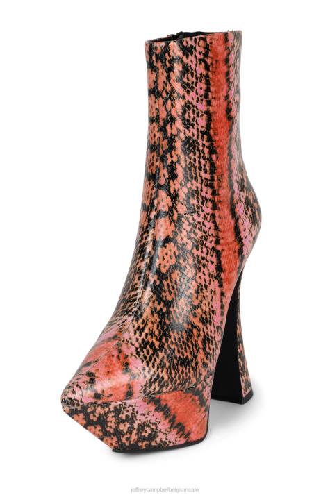 vrouwen Jeffrey Campbell pwr-akkoord roze slang V2LZ620 enkel laarzen