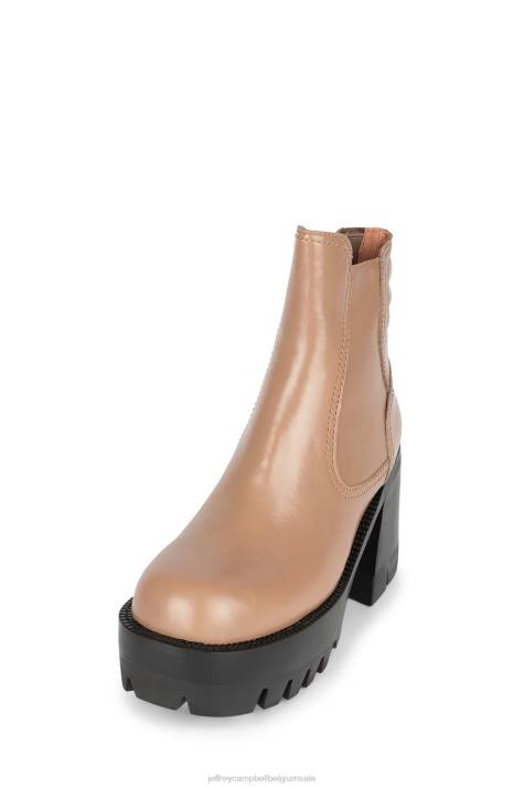 vrouwen Jeffrey Campbell quavo-2 taupe V2LZ471 enkel laarzen