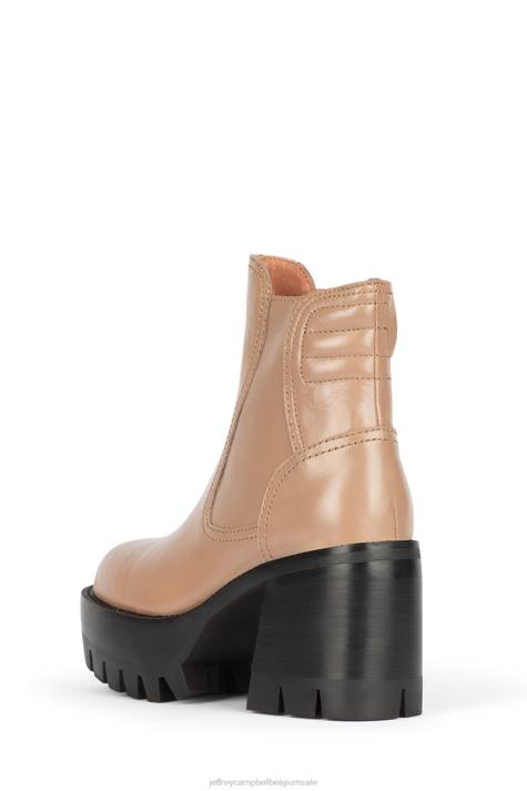 vrouwen Jeffrey Campbell quavo-2 taupe V2LZ471 enkel laarzen