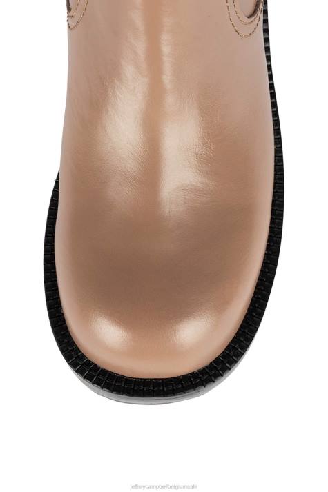 vrouwen Jeffrey Campbell quavo-2 taupe V2LZ471 enkel laarzen