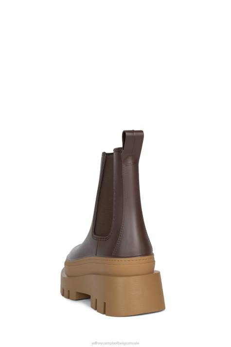 vrouwen Jeffrey Campbell regen-storm bruine honing V2LZ890 enkel laarzen