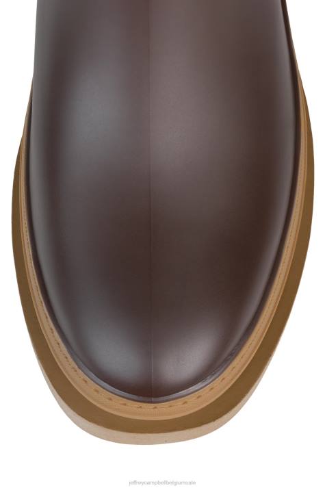 vrouwen Jeffrey Campbell regen-storm bruine honing V2LZ890 enkel laarzen