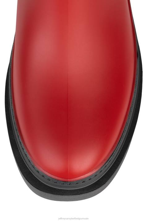 vrouwen Jeffrey Campbell regen-storm rood Zwart V2LZ889 enkel laarzen