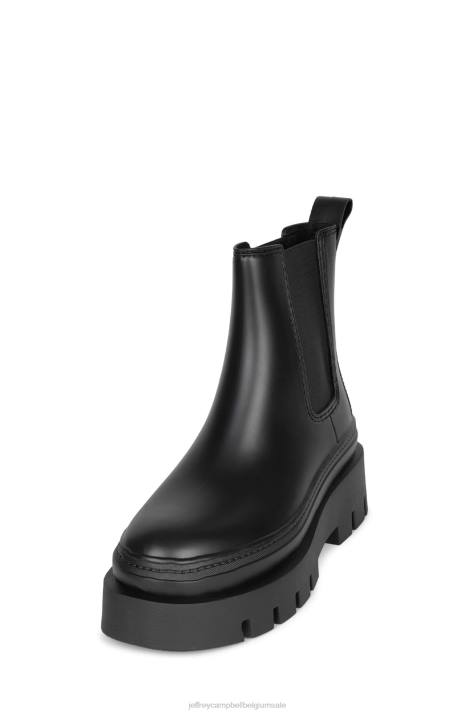 vrouwen Jeffrey Campbell regen-storm zwart mat V2LZ892 enkel laarzen