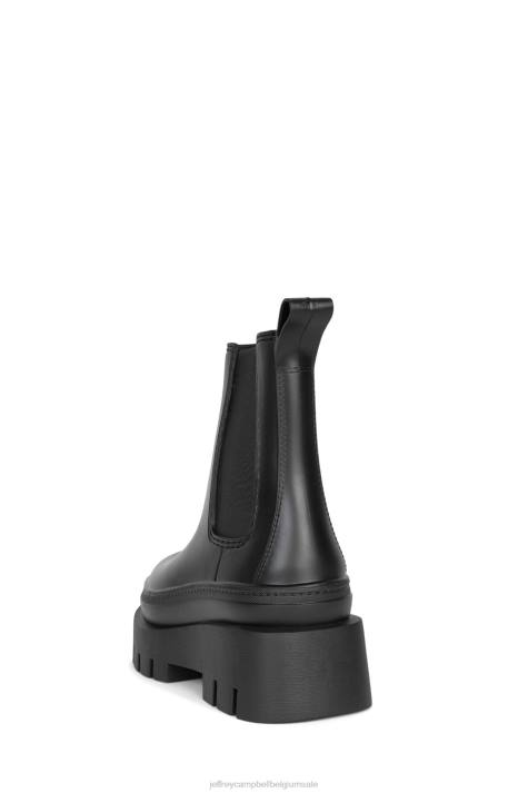 vrouwen Jeffrey Campbell regen-storm zwart mat V2LZ892 enkel laarzen